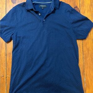 Banana Republic Dark Blue Women’s Polo with Star Pattern